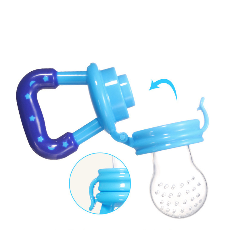 Small Tapered Type Silicone Baby Fruit Pacifier Feeder Small Mouth For Vegetable Bite