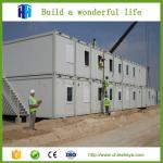SGS ISO9001 certificated prefab camping container house temporary living quarter