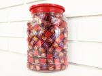 2.75g Strawberry Flavor Compressed Cube Candy In Jars Good price good quality