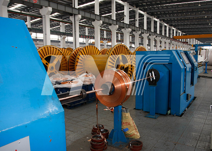 2 Pads Rectangular Strips Armoring Machine For Copper Tapes