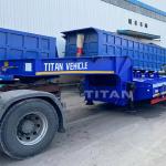 TITAN Heavy Duty 4 Axle 100 Ton Lowbed Truck Trailer Low Bed Semi Trailer for