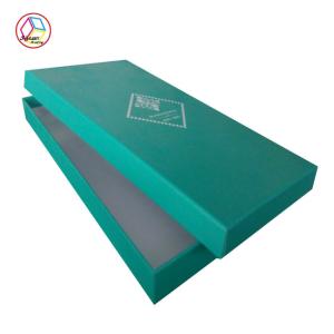 Quality Green Fancy Paper Gift Box CMYK Printing Recycled Material OEM Service wholesale