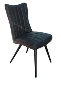 Quality Leathaire Technical Fabric Upholstered Dining Chairs Thickly Foamed Seat wholesale
