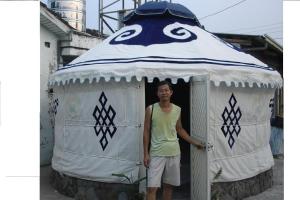 Quality Round Top Style Mongolian Yurt Tent With PVC Flame - Resistant Material wholesale