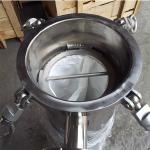 62KG Industrial Pressure Fluid Filter Bag Housing in 304 Stainless Steel for