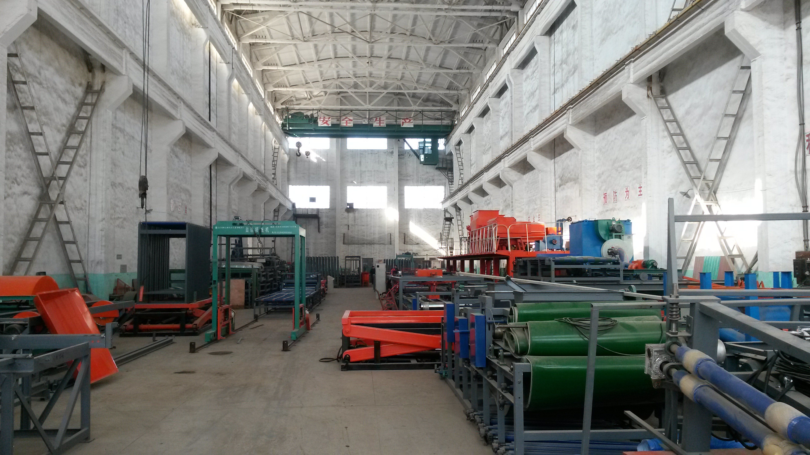 Wall Panel MgO Board Production Line with Glue Spreading Veneering Drying Process