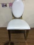 Fully Gold Plated 99cm Brushed Stainless Dining Chairs