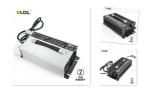 48V 30A Portable Battery Charger For Lithium Ion And Lead Acid Batteries Black