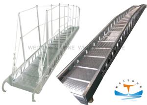 Quality Aluminum Gangway Marine Boat Ladders Steel Wharf Ladder For Seagoing Vessels wholesale