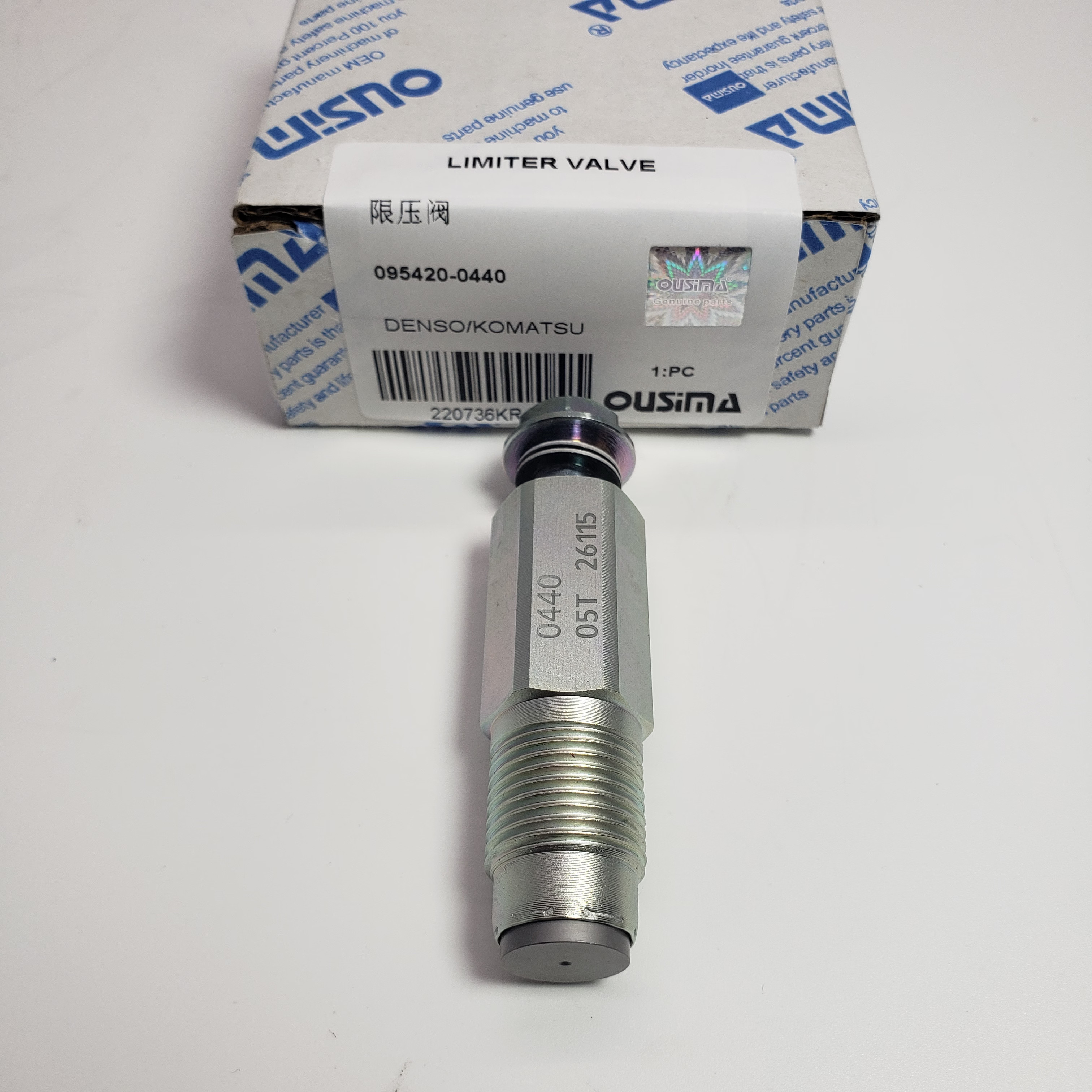 Engine Part Common Rail Pressure Relief Valve 095420-0440 For Komatsu Denso