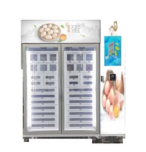Quality Unmanned Retail Store Cooling Locker Vending Machine To Sell Egg Fruit Meat wholesale
