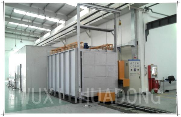 Φ900 x 7500mm Copper Bar Annealing Atmosphere Controlled Furnace Bogie Hearth