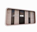 EU Garden Wooden Cabins Wall 75mm Wave Sandwich Panel Customized Color Assembled