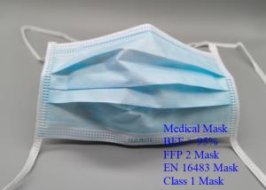Quality Collapsible Disposable Medical Mask Melt Blown Filtration Middle Layer wholesale