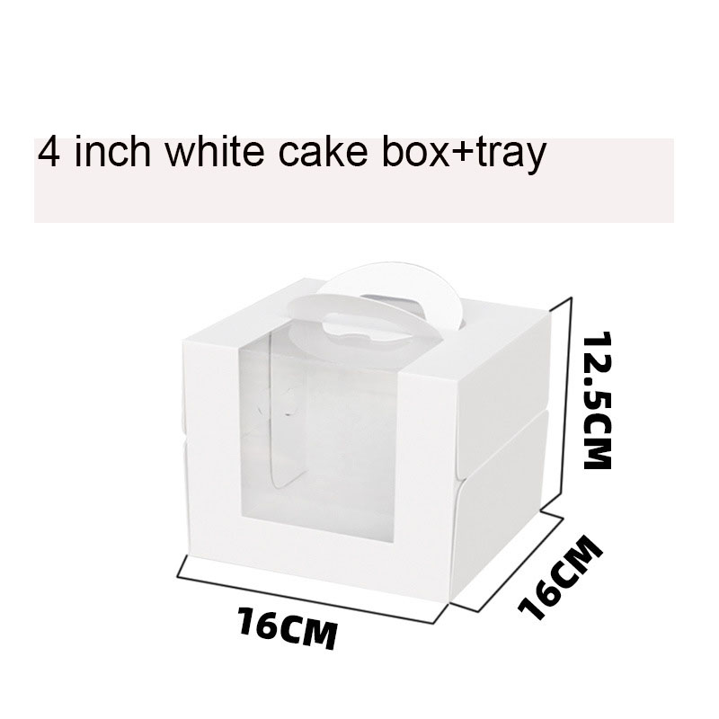 Big Transparent Window Disposable Cake Box for Birthday Cake in Bakery Shop