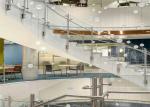 Glass Panel Stainless Steel Glass Railing Post Balustrade Installation For