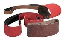 Ceramic Alumina Metal Polishing Sandpaper Y - Wt Polyester Cloth Sanding Belts Coating