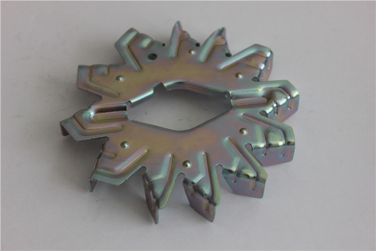 Custom metal stamping, Galvanized Steel Stamped Wide fan for Electric appliance
