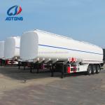 High Capacity 3 axle 46CBM Fuel Tanker / Oil Diesel Transport Truck Semi Tank