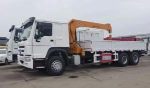 China ZZ1257N3641W Used Howo Truck 371 Crane 6x4 6000kg - 20000kg Capacity on sale