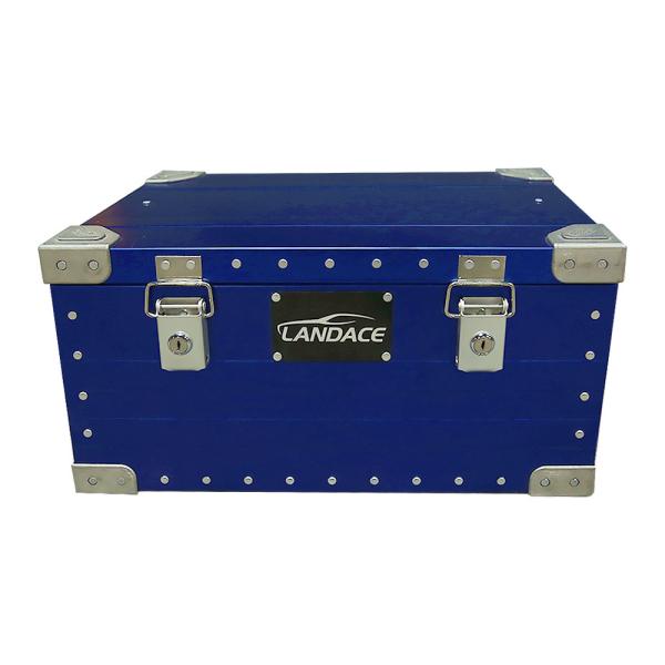 Outdoor Hiking Storage Box in Aluminum Alloy for Insulated Silver Vintage