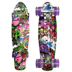 22inch Mini Cruiser Penny Board Complete Skateboards Plastic Painting Decks