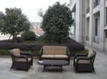 3pcs poly cane pool furntiure