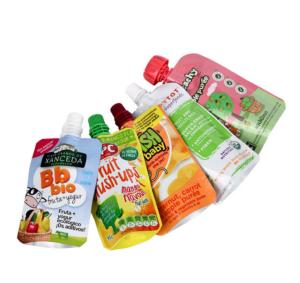 Quality Baby Food 100ml Spout Pouch Customized Logo Tomato Sauce Pouch wholesale