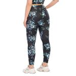 Moisture Wicking Girls Patterned Yoga Pants Anti UV Polyester Spandex Workout