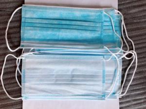 Quality Disposable 3 Ply Non Woven Face Mask Non Irritating Low Breath Resistance wholesale