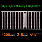 Aluminum UV IR LED Grow Light 1600W 2 Channel 2400*1100mm Size 1600 Watt LED