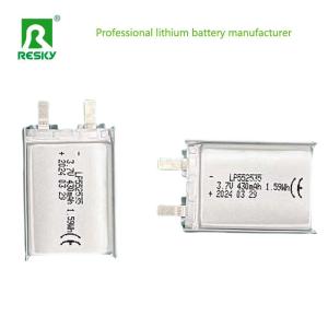 Quality Customized Lipo Battery Cells 552535 3.7V 430mAh 400mAh Power wholesale