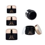 Black 20g 30g 50g Cream Glass Jars Empty Makeup Container