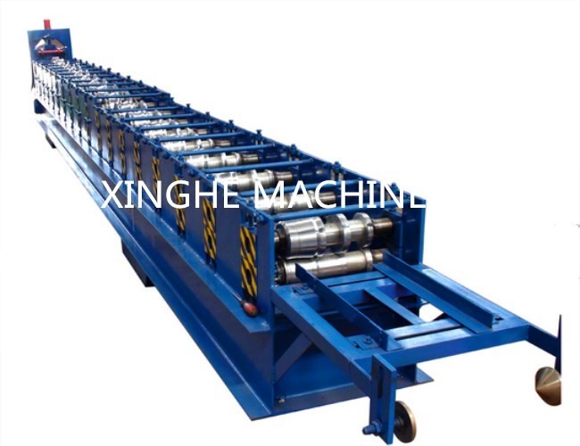 Seamless Rain Gutter Cold Roll Forming Machines , Automatic Metal Roofing Machine