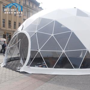 Quality 500 People Steel Geodesic Dome Tent , Interior Decoration Geodesic Event Domes wholesale