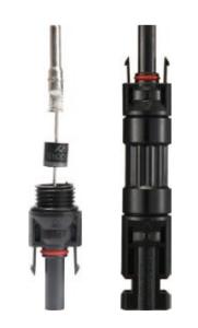Quality Waterproof IP67 PV System Protection 1000V Solar DC Connector wholesale