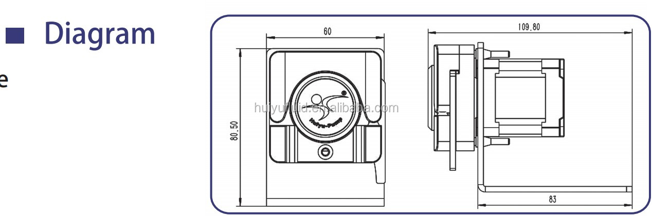 Step Motor OEM Peristaltic Pump With WX10 Pump Head Max Flow Rate 24ml/Min