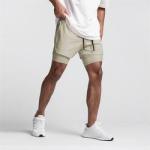 Wholesale Custom Mesh Sweat Compression 2 in 1 Print Designer Nylon Fitness