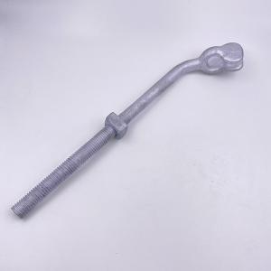 Quality Galvanized Electric Power Fittings HDG Thimble Eye Bolt With Nut wholesale