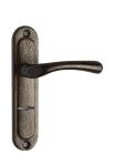 DIN 0582 Zinc Painting Door Handles With Cylinder Hole