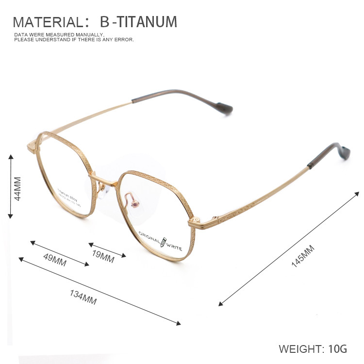 Good Quality Popular IP Plating Eyewear Optical Titanium Frame