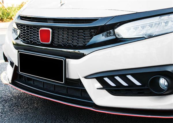 Modified Black Automotive Spare Parts Honda New Civic 2016 2018 Auto Front