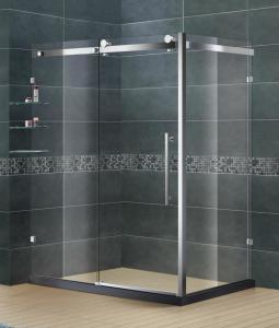 Quality Frameless Stainless Steel Bathroom Shower Enclosures Clear Tempered Glass SGCC Certification wholesale