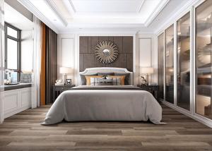 Quality Apartment Commercial SPC Vinyl Flooring Tile Click Lock System 10 Year Warranty wholesale