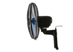 Quality Black 4 Blade Small Wall Mount Fan 90°C Oscillating High Velocity Quiet wholesale