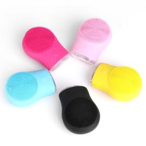 Quality Skin Facial cleansing instrument Silicone Cleaning Face Scrubber Equipment Vibrating Massager wholesale