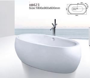 Quality Bathtubs, freestanding Bathtub without faucet , hand shower HB623 wholesale