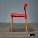 Commercial Wooden Dining Chairs , Minimalism Plastic Outdoor Dining Chairs