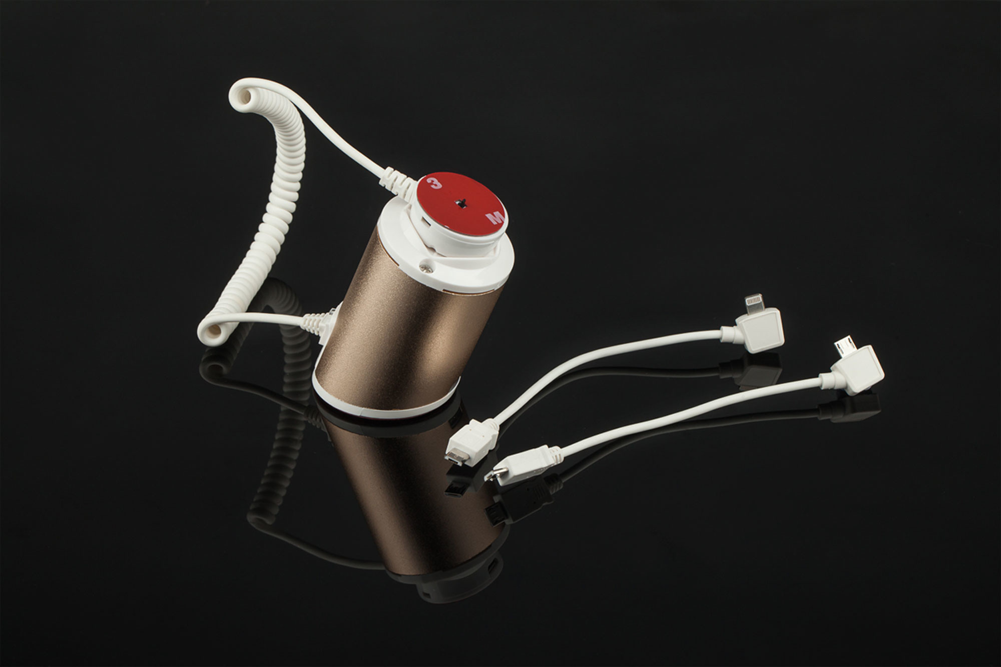 COMER anti-theft alarm for tablet security display stands with alarm cable lock