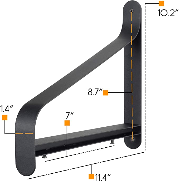 Wall Mounting Metal Shelf Brackets with Deep Drawing Process and Invisible Structure